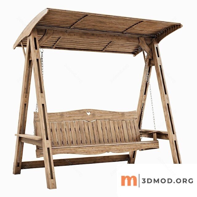 Garden Swing Made Of Wood