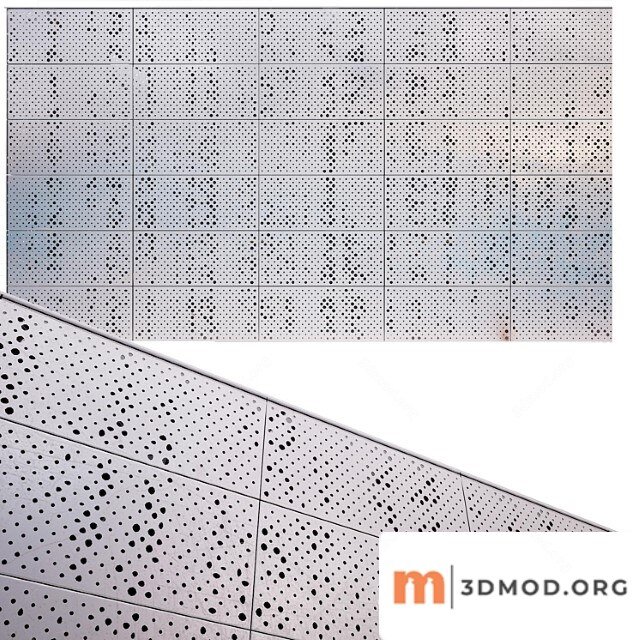 Perforated metal panel n16
