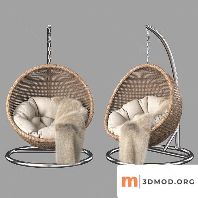Rattan hanging chair