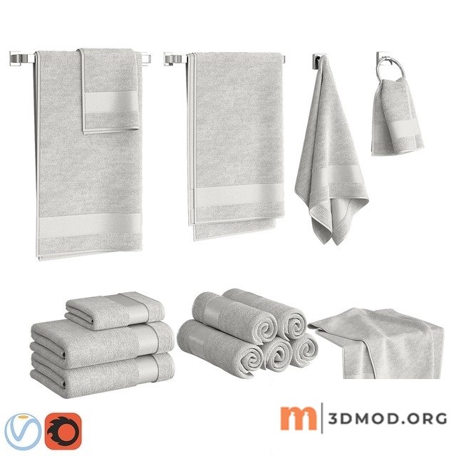White Towels Set