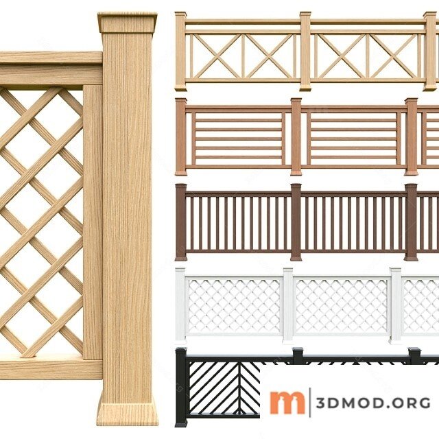 Wooden fencing