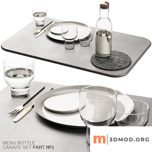 138 dishes decor set 11 menu bottle carafe by norm p03