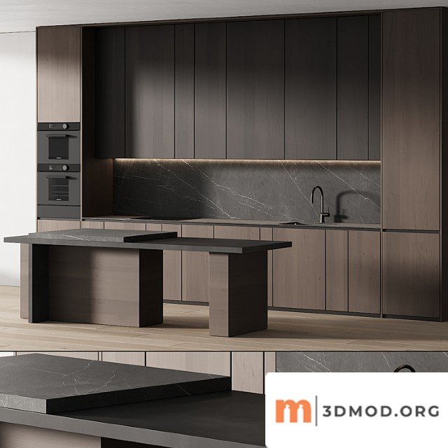 241 Modern Kitchen 14 Minimal Modern Kitchen With Island 05