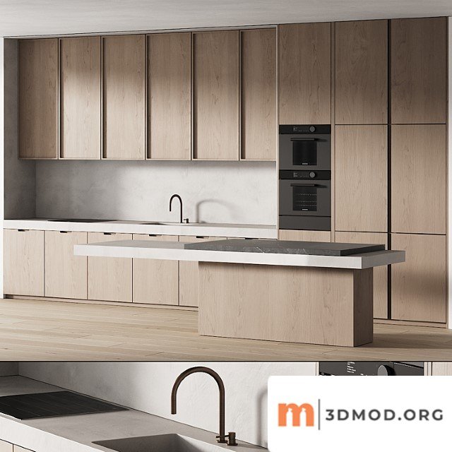 242 Modern Kitchen 15 Minimal Modern Kitchen With Island 06