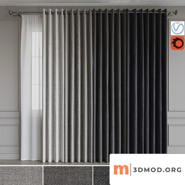 A Set Of Curtains On The Rings 19 Gray Gamma