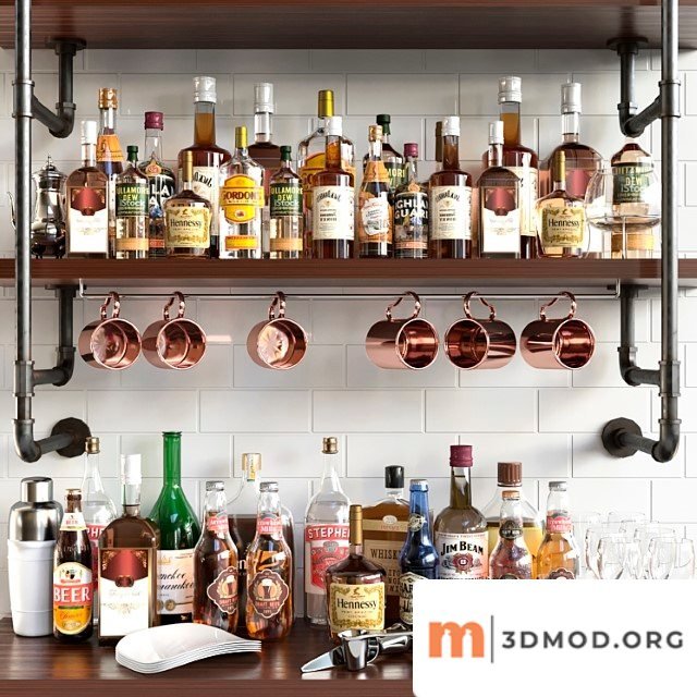 A collection of alcoholic drinks with a copper accent alcohol 15