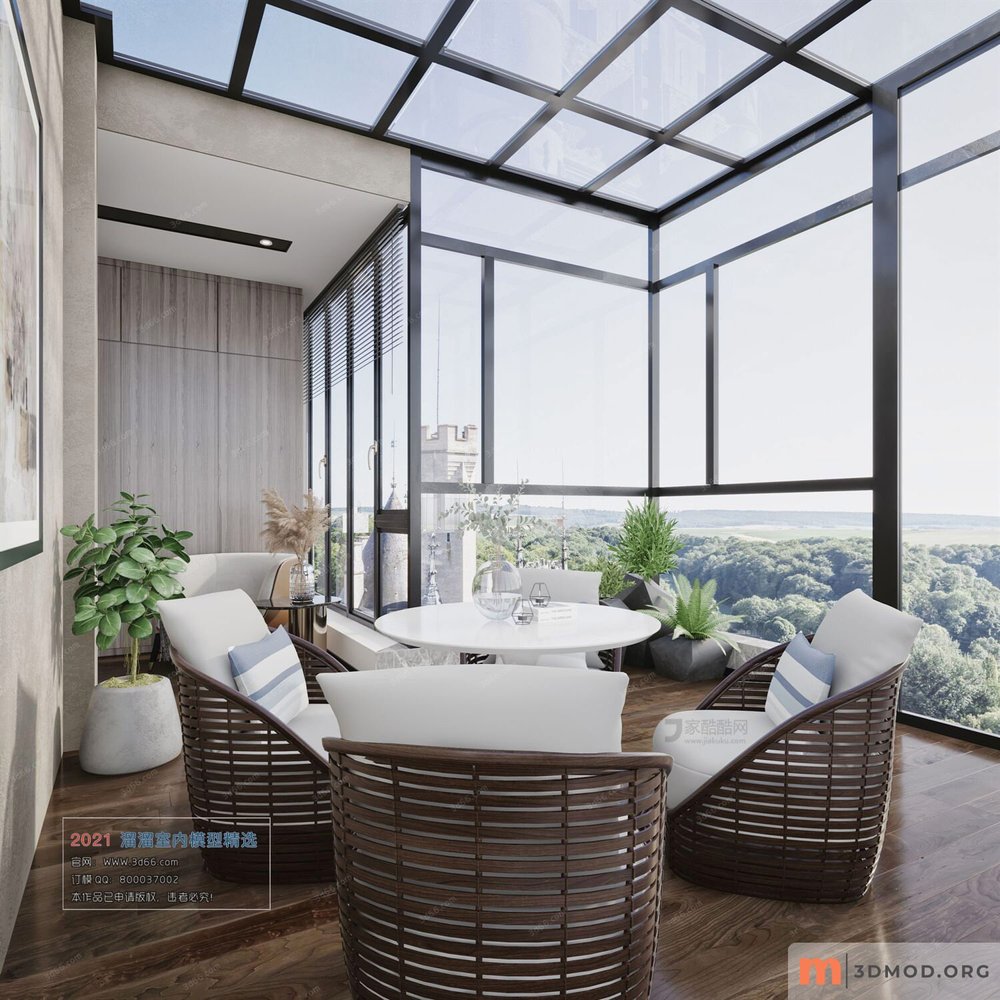 A006-Modern style-Vray model-2021