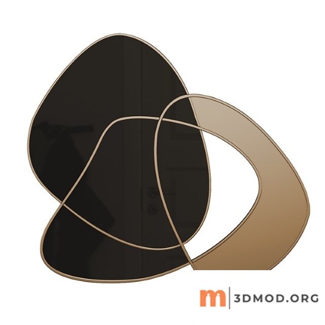 Abstract 3D Metal Wall Decor