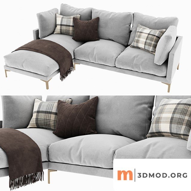 Adams chaise sectional sofa