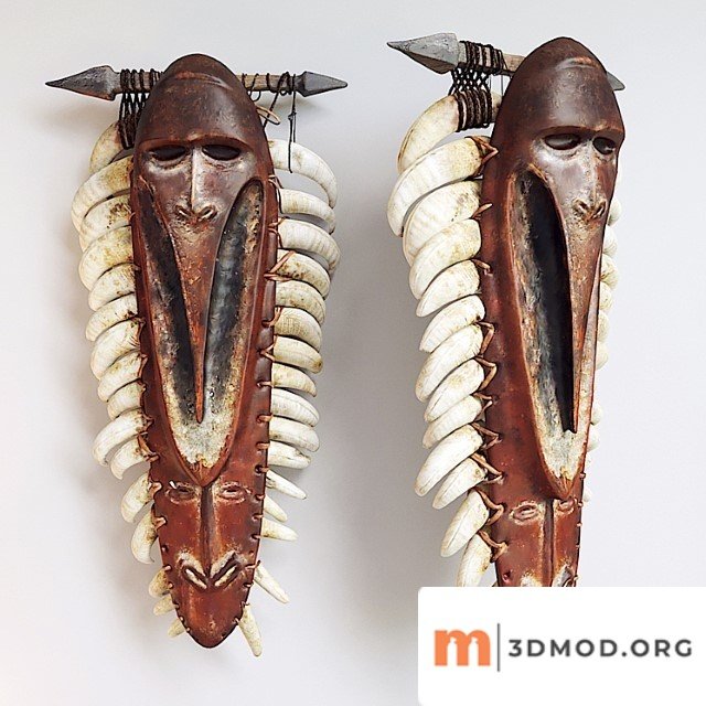 African shaman mask