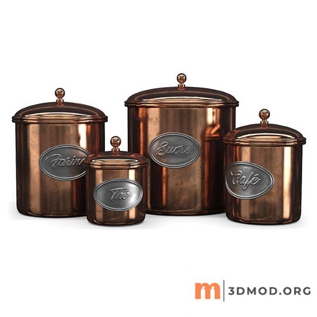 Aged copper cans