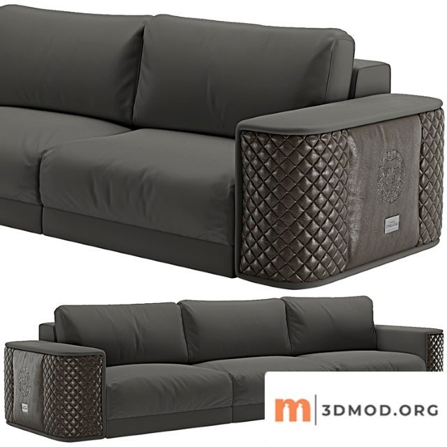 Alexandra collection master sofa fabric & leather