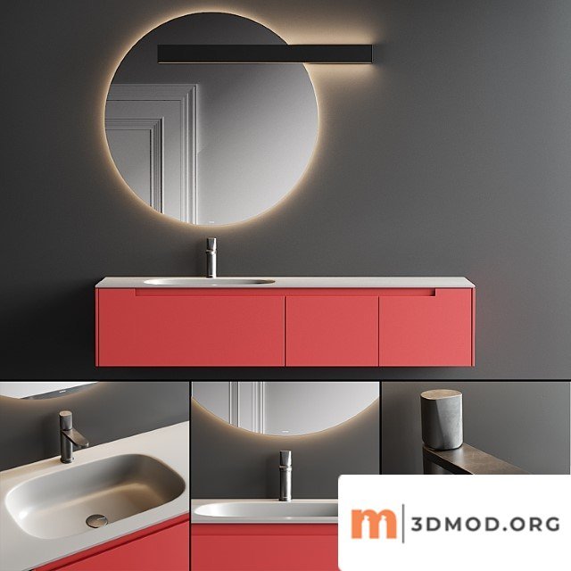 Antonio Lupi Design Orma Vanity Unit Set 1