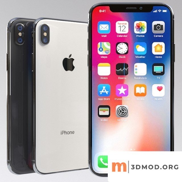 Apple iphone x (vray ggx)