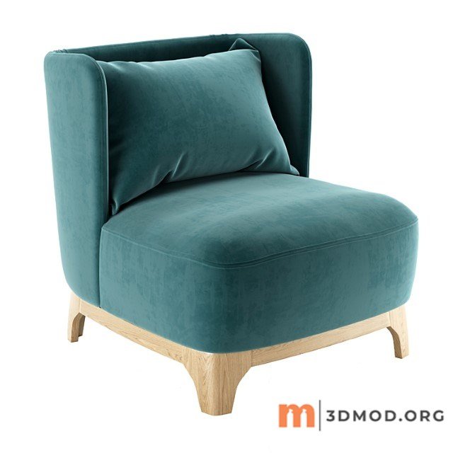 Armchair alma sits