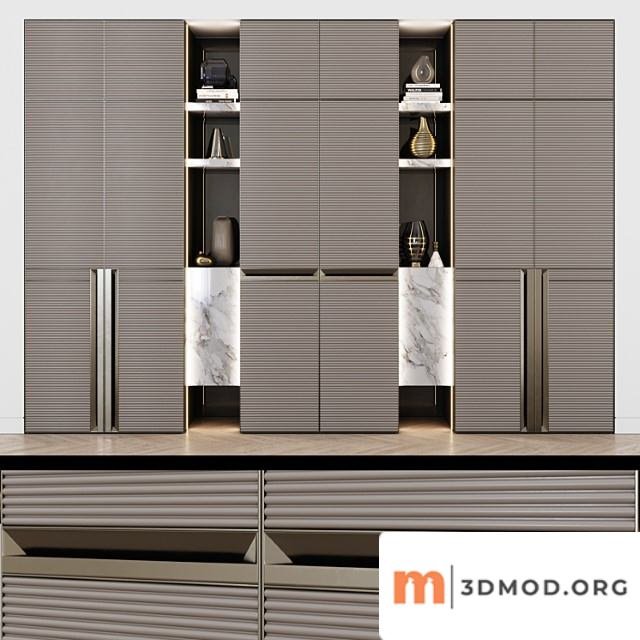 Art nouveau wardrobe 02