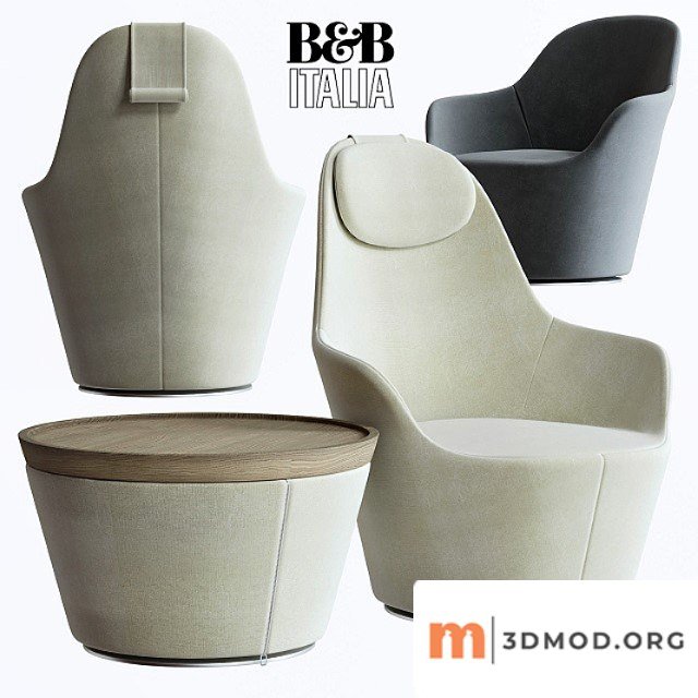 B & b italia harbor armchair