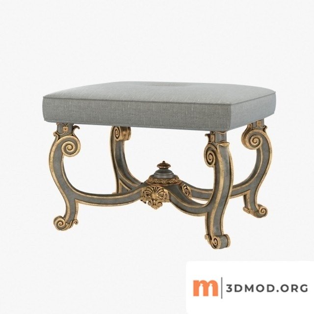 Baroque Style Carved Bench