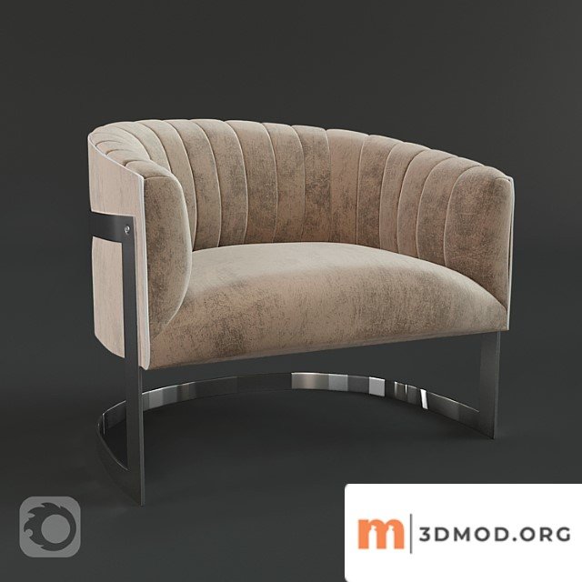 Barrel Lounge Chair 1