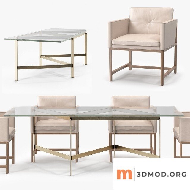 Bassam Fellows Plank Dining Table Dining Side Chair