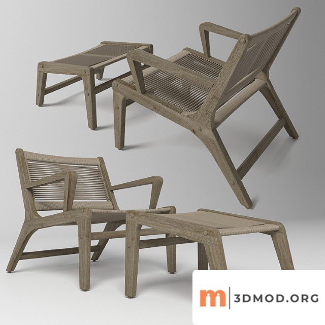 Basso chair with footrest. la forma (julia grup)