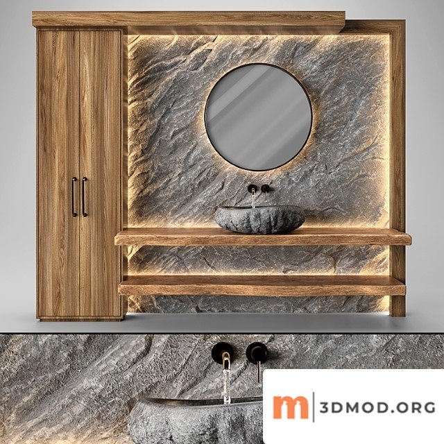 Bathroom furniture set 4