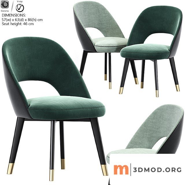 Baxter colette chair dining chair 2