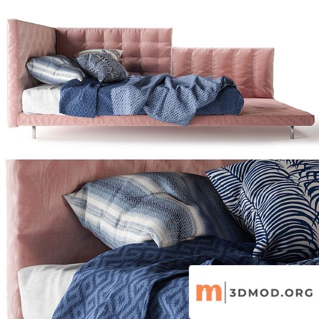 Bed Pink Bonaldo Alvar