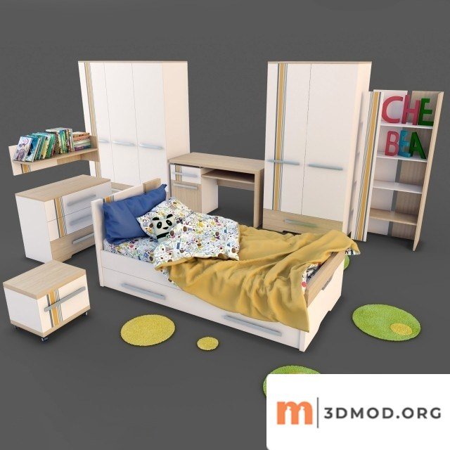 Bedroom Kid 01