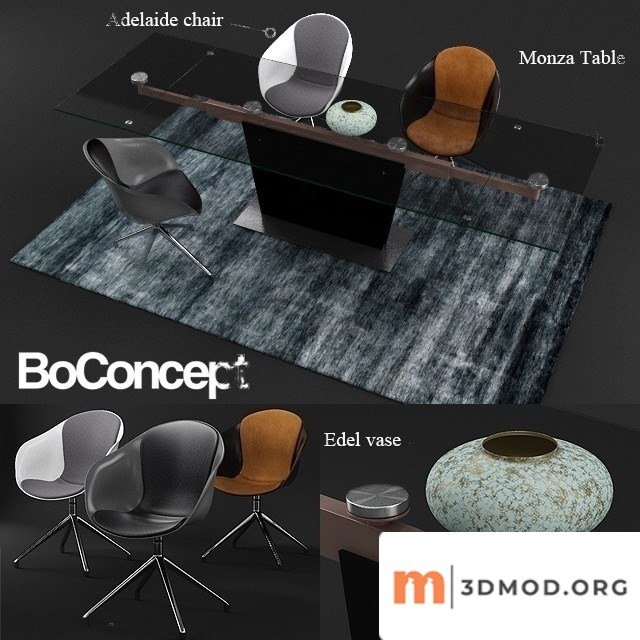 Boconcept Monza Table and Adelaide Chair