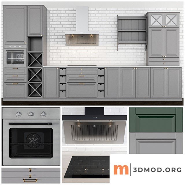 Bodbyn kitchen (134 modules).