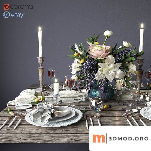 Boho style table setting