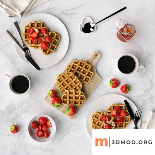 Breakfast With Waffles