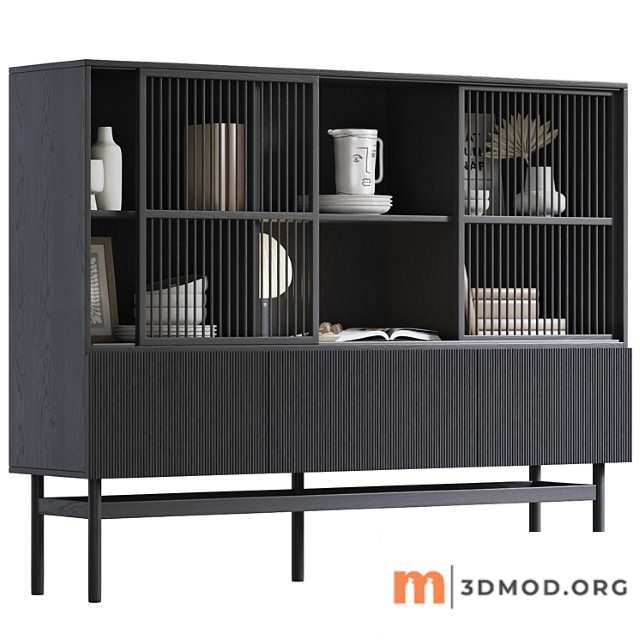 Buffet with pilpao decor by la redoute