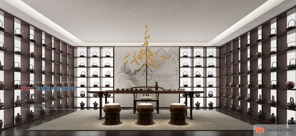 C006-Chinese style-Vray model-2021