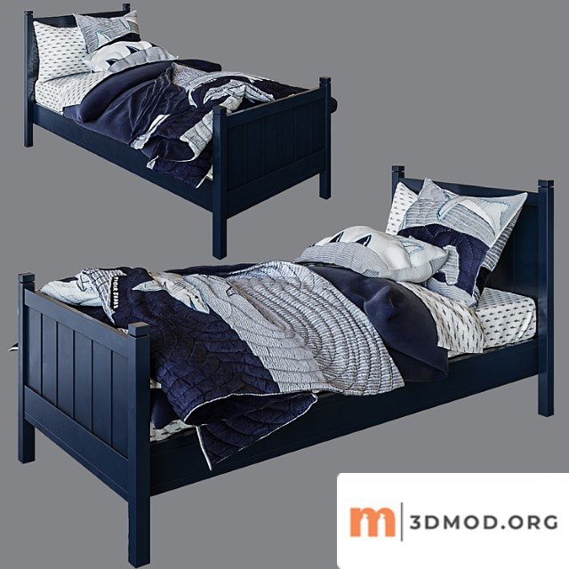 Camp Single Bed Navy