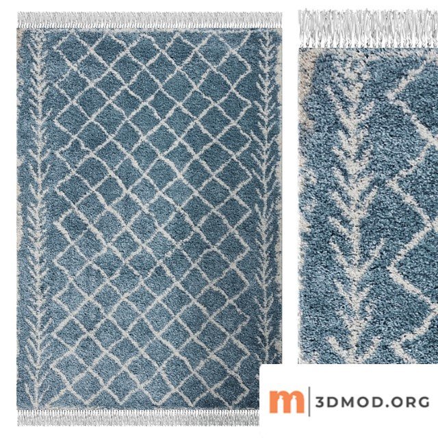 Carpet Think Rugs Boho 7043 Blue