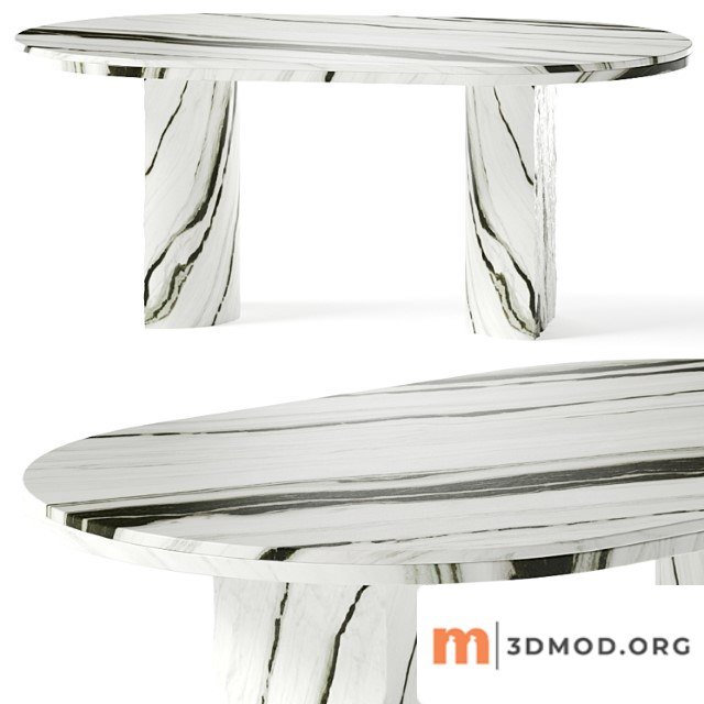 Cb2 julius oval marble dining table
