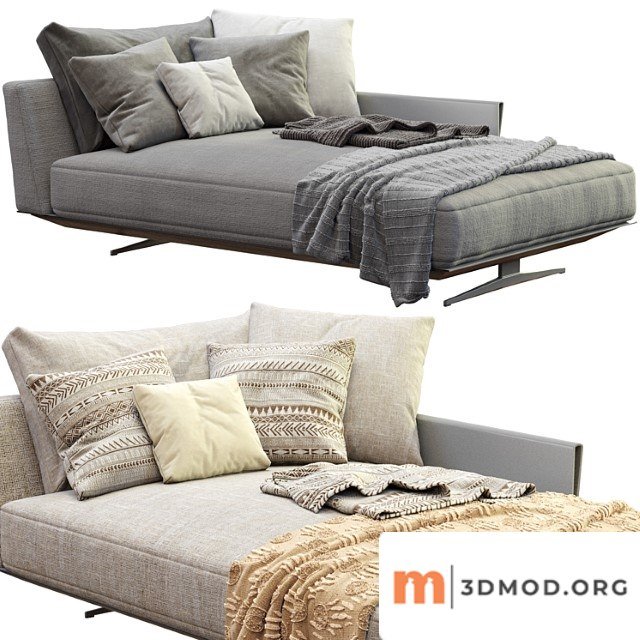 Chaise lounge bretton by flexform