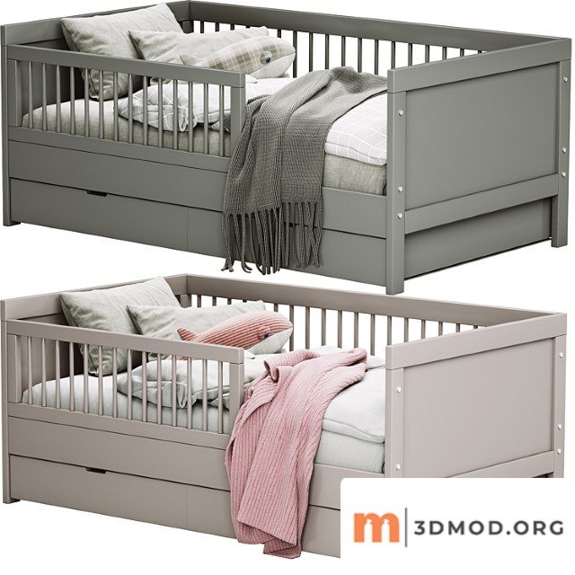 Childroom lit enfant vivien gris