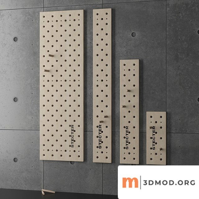 Climbing board pegboard pegboard stecter