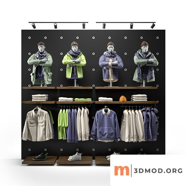 Clothes shop outdoor clothing 01