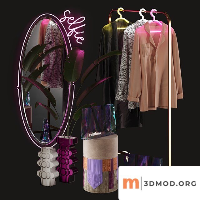 Clothing Store Window Display Set