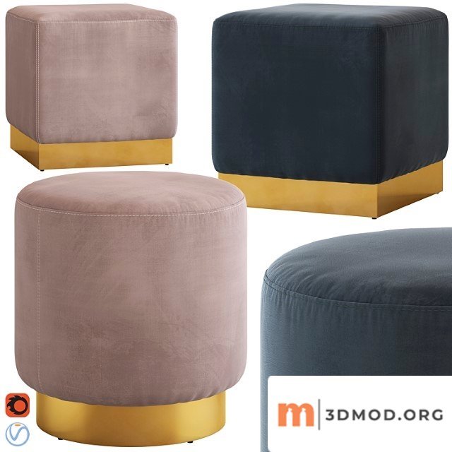 Coco republic baxter ottoman 2