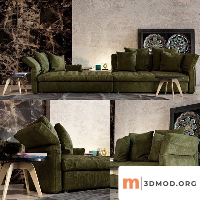 Collar sofa minotti 2
