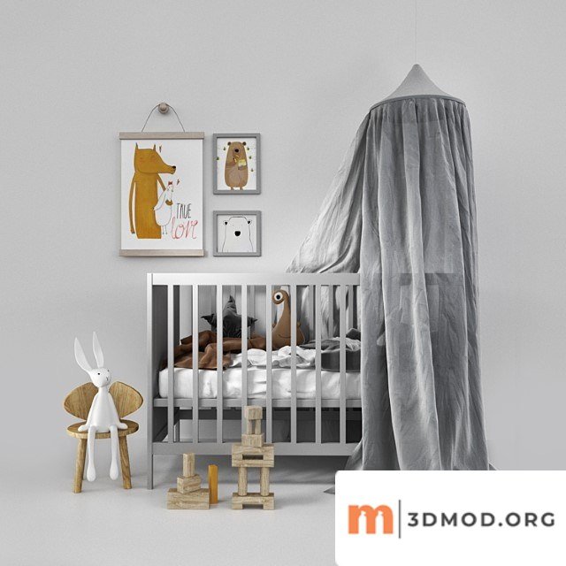 Cot with Canopy