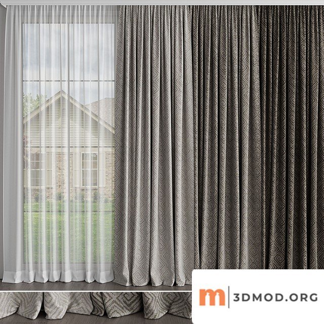 Curtain for interior 073
