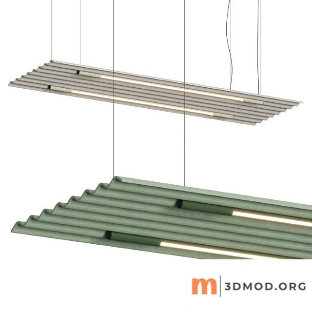 De vorm mute flow floating pendant lamp