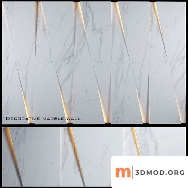 Decorative marble wall