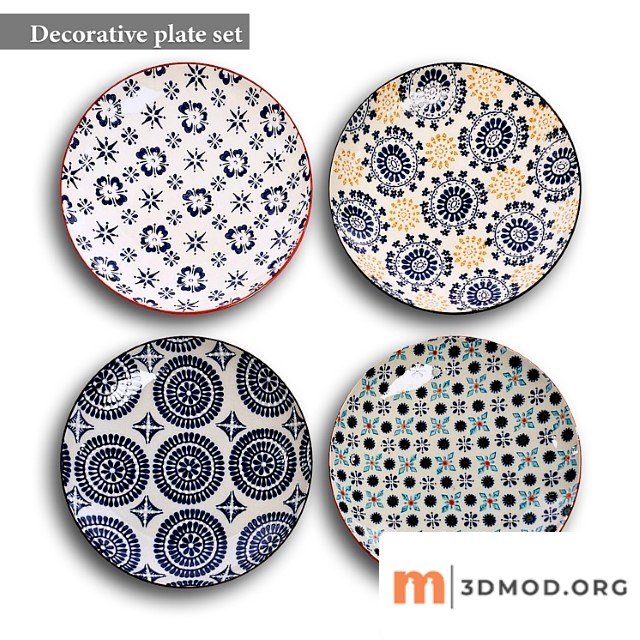 Decorative plate set 2